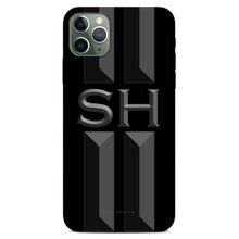 Load image into Gallery viewer, of Personalised Phone Case - Emboss Grey Black Stripe