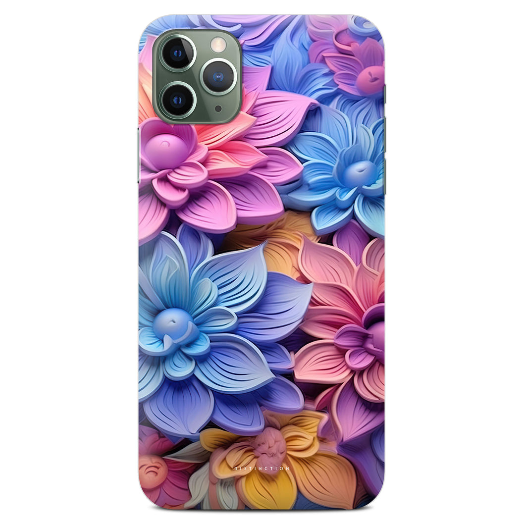 Non-personalised Phone Case - 3D Summer Flowers