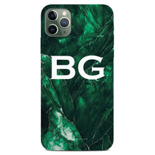 Load image into Gallery viewer, Personalised Phone Case - Dark Green Marble