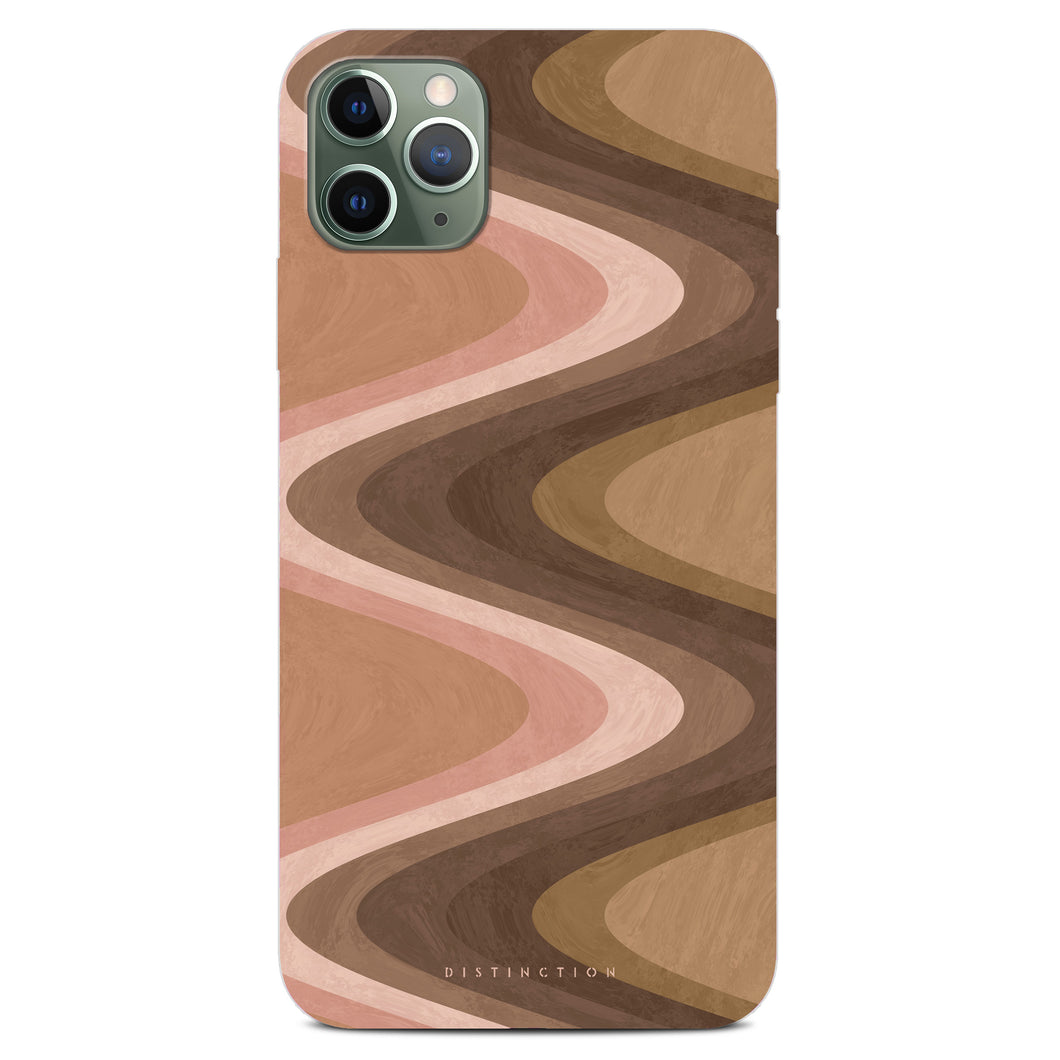 Non-personalised Phone Case - Swirls of Nudes