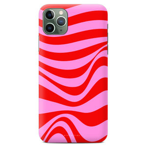Non-personalised Phone Case - Red Pink Swirl