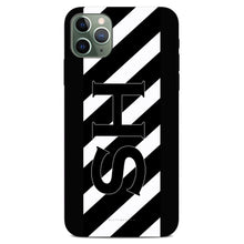 Load image into Gallery viewer, Personalised Phone Case - Black Stripe Oversize