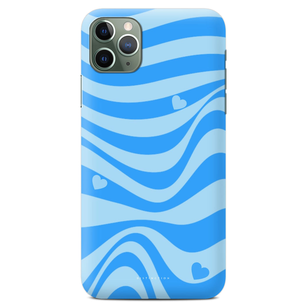 Non-personalised Phone Case - Blue Love Swirl
