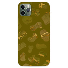 Load image into Gallery viewer, Non-personalised Phone Case - Green Gold Cow Print
