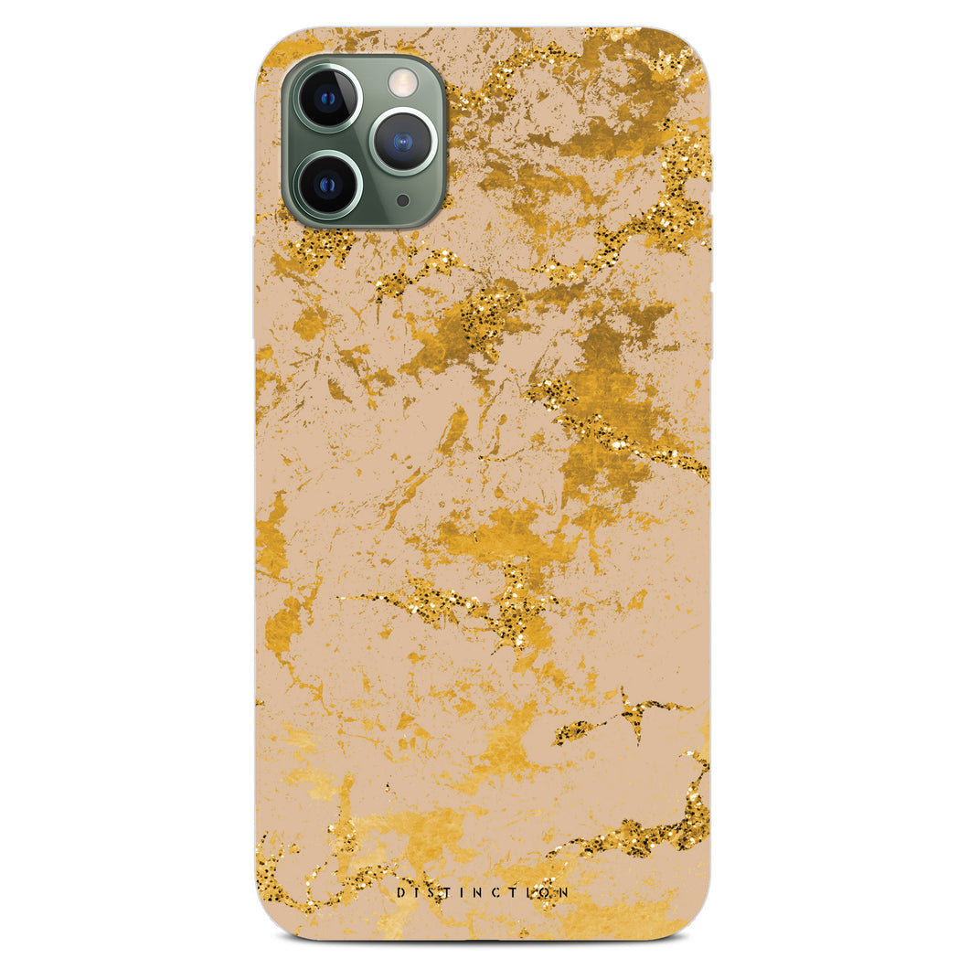 Non-personalised Phone Case -  Nude Gold Marble