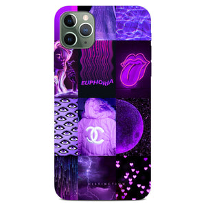 Non-personalised Phone Case - Purple Love