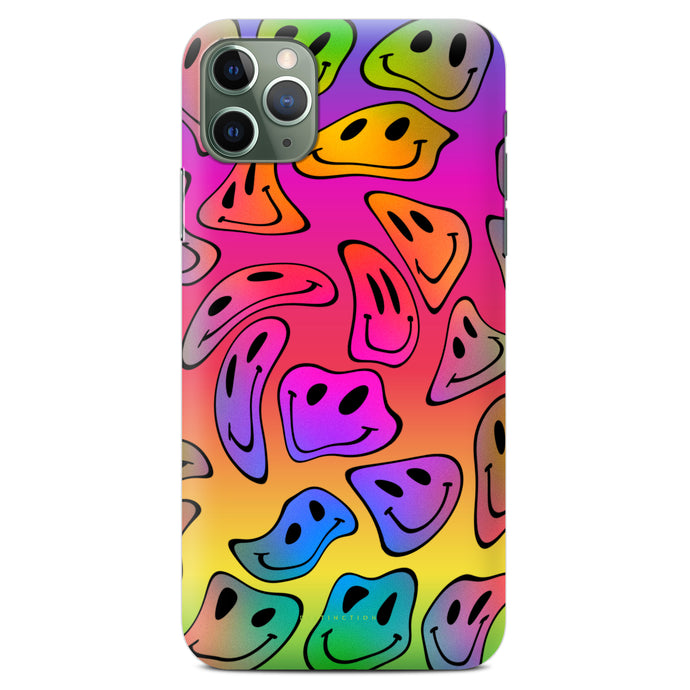 Non-personalised Phone Case - Rainbow Warp Smiley