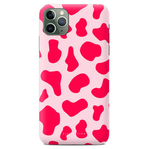 Non-personalised Phone Case - Red Cow print