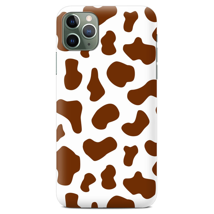 Non-personalised Phone Case - White Brown Cow