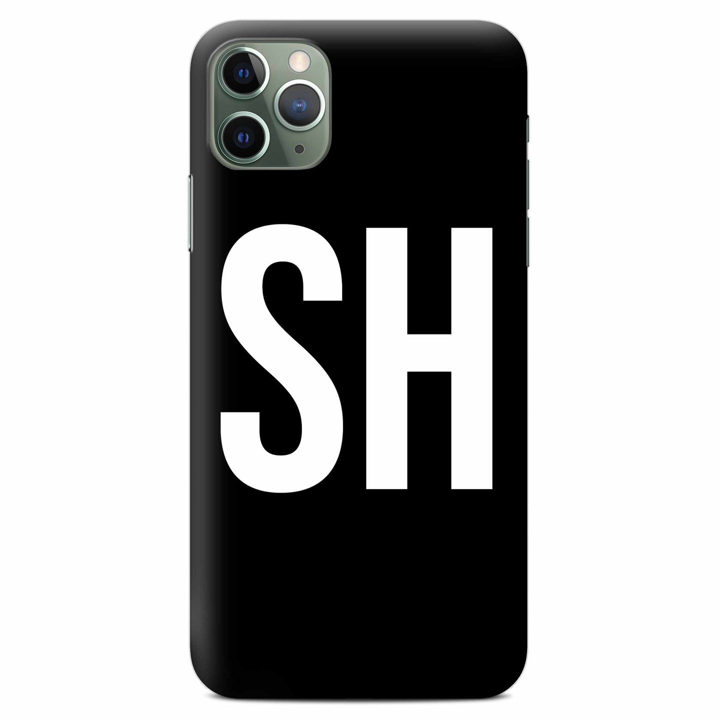 Personalised Phone Case - Black Simple Oversize