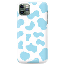 Load image into Gallery viewer, Blue cow print phone case