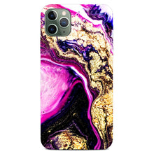 Load image into Gallery viewer, Non-personalised Phone Case - Gold Purple Marble