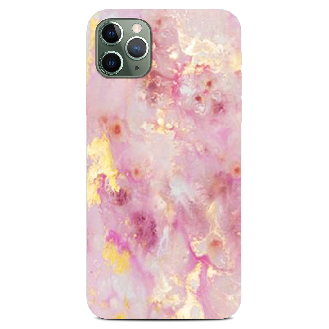 Non-personalised Phone Case - Pink Flake Marble