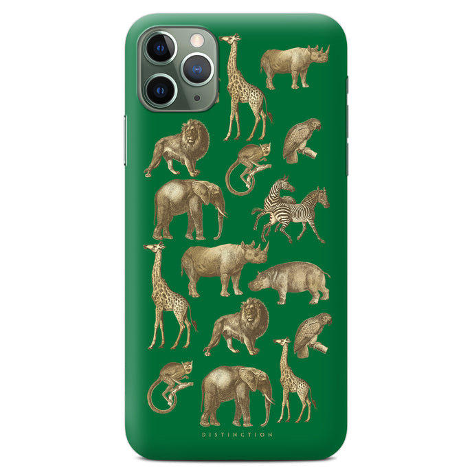 Non-personalised Phone Case - Green Safari
