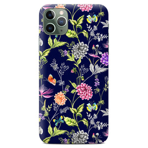 Non-personalised Phone Case - Navy Blue Spring