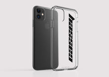 Load image into Gallery viewer, Clear Shockproof Personalised Phone Case - Jet Black Name Case