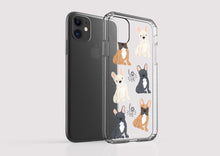 Load image into Gallery viewer, Clear Shockproof Non-personalised Phone Case - Love Pugs