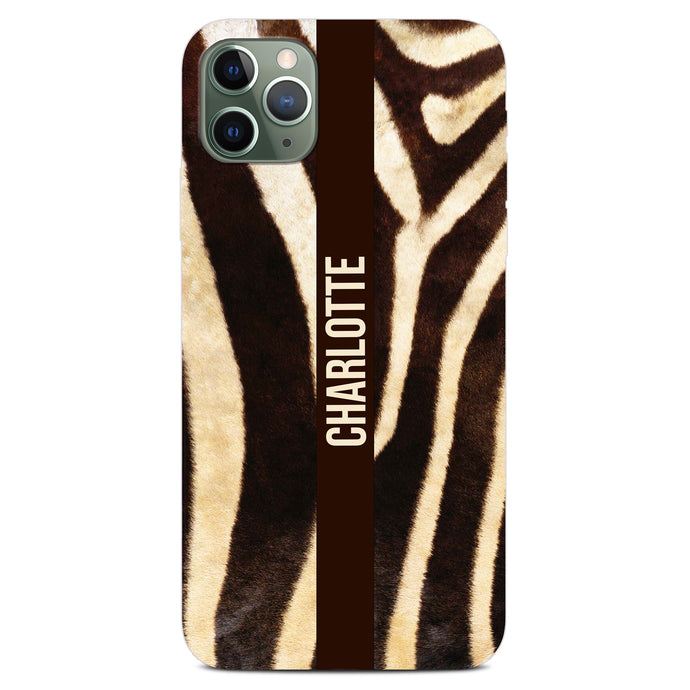 Personalised Phone Case - Zebra Name
