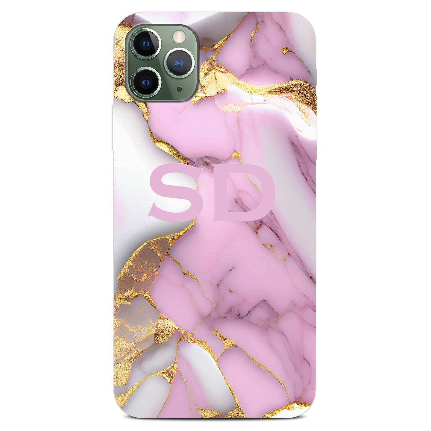 Personalised Phone Case -  Heavenly Pink Marble