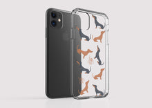 Load image into Gallery viewer, Clear Shockproof Non-personalised Phone Case - Love Dashs