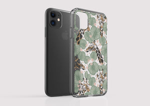 Clear Shockproof Non-personalised Phone Case - Giraffe African