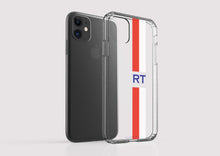 Load image into Gallery viewer, Clear Shockproof Personalised Phone Case - Red White and Blue