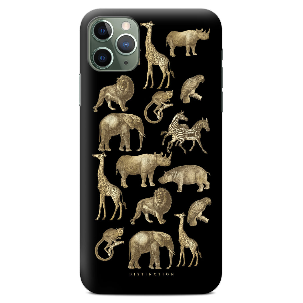 Non-personalised Phone Case - Black Safari