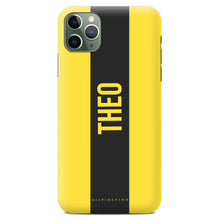 Load image into Gallery viewer, Personalised Phone Case -  Yellow Stripe Racer