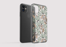 Load image into Gallery viewer, Clear Shockproof Non-personalised Phone Case - Leopard Jungle
