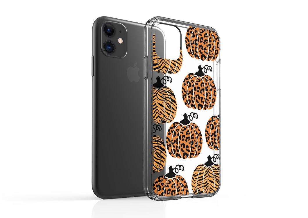 Clear Shockproof Non-personalised Phone Case - Pumpkin Spice