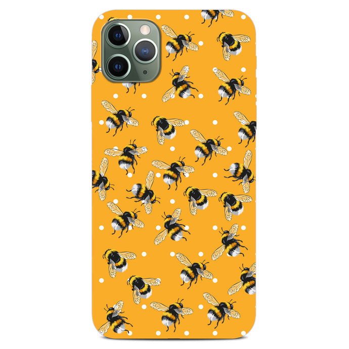 Non-personalised Phone Case - Polka Dot Bees