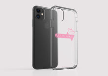 Load image into Gallery viewer, Clear Shockproof Personalised Phone Case - Love Pink