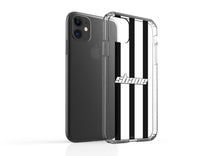 Load image into Gallery viewer, Clear Shockproof Personalised Phone Case - Three Black Stripes