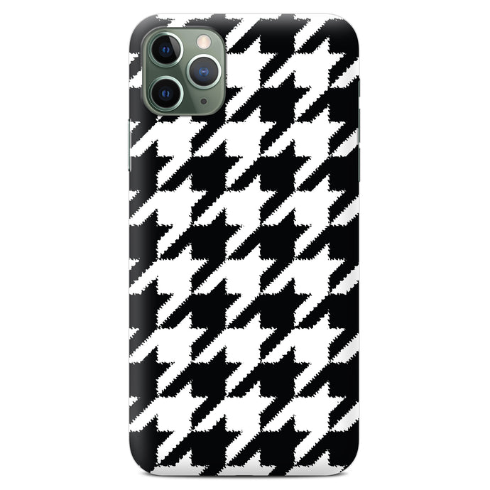 Non-personalised Phone Case - Houndstooth White
