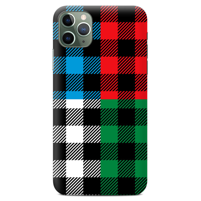 Non-personalised Phone Case - Four Colour Plaid